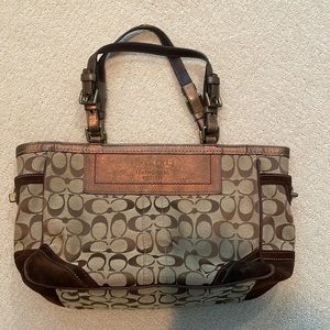 Vintage COACH signature handbag